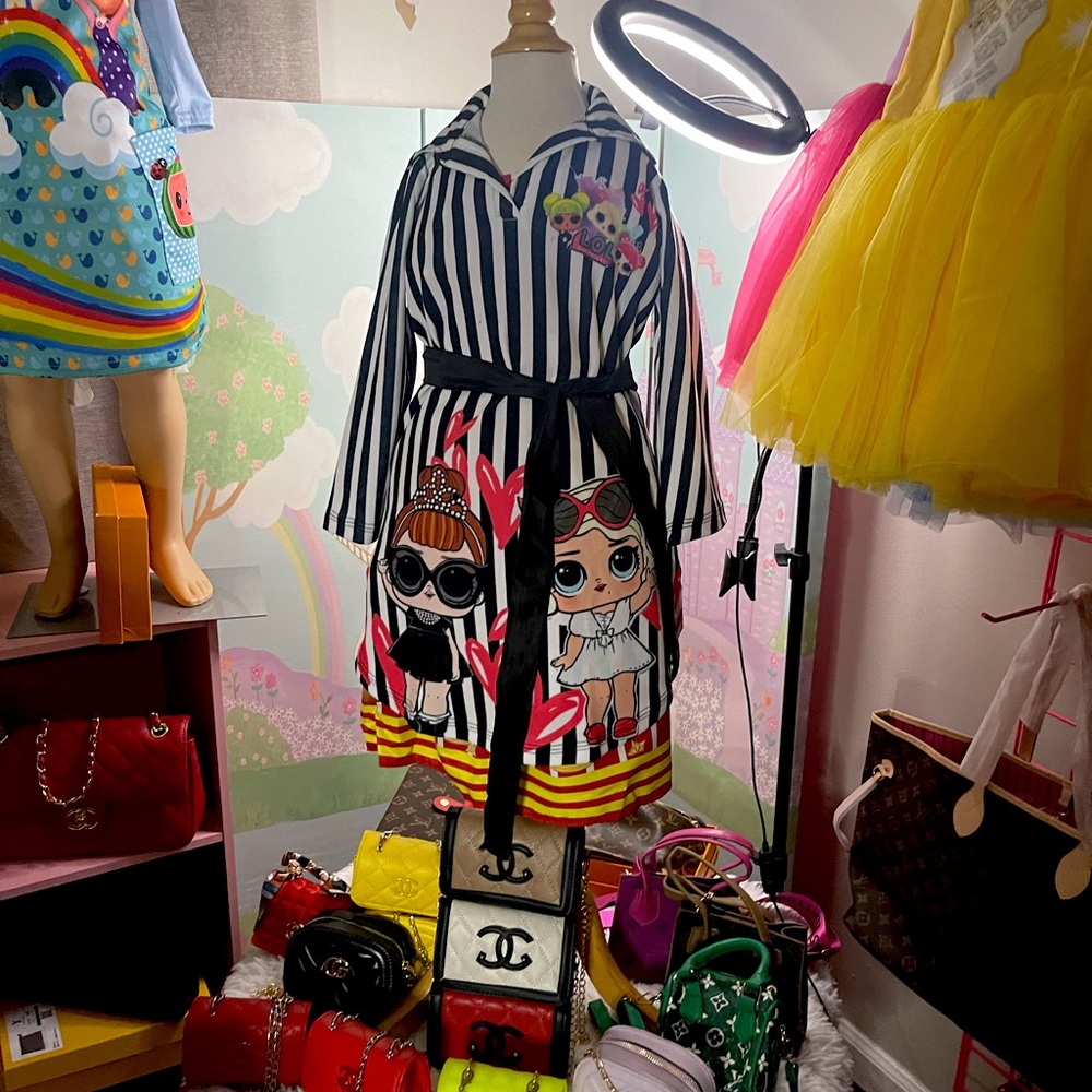 Toddler Girl/ Little Girl Dress “ LOL “